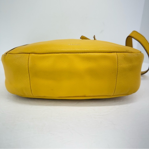 Fossil Ochre Yellow Leather Skylar Handbag Crossbody Bag - Picture 9 of 13